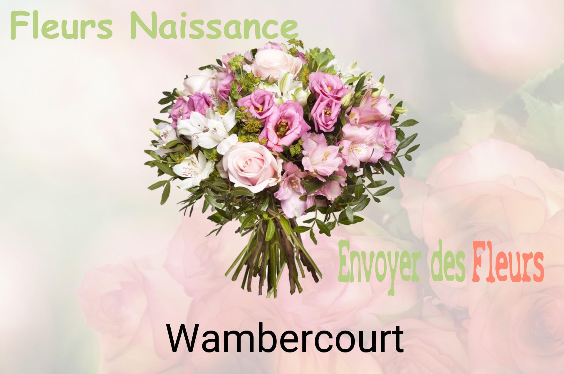 Bouquet de fleurs de naissance livré à Wambercourt